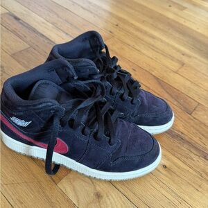 Jordan Mids, Black and Red Sneakers